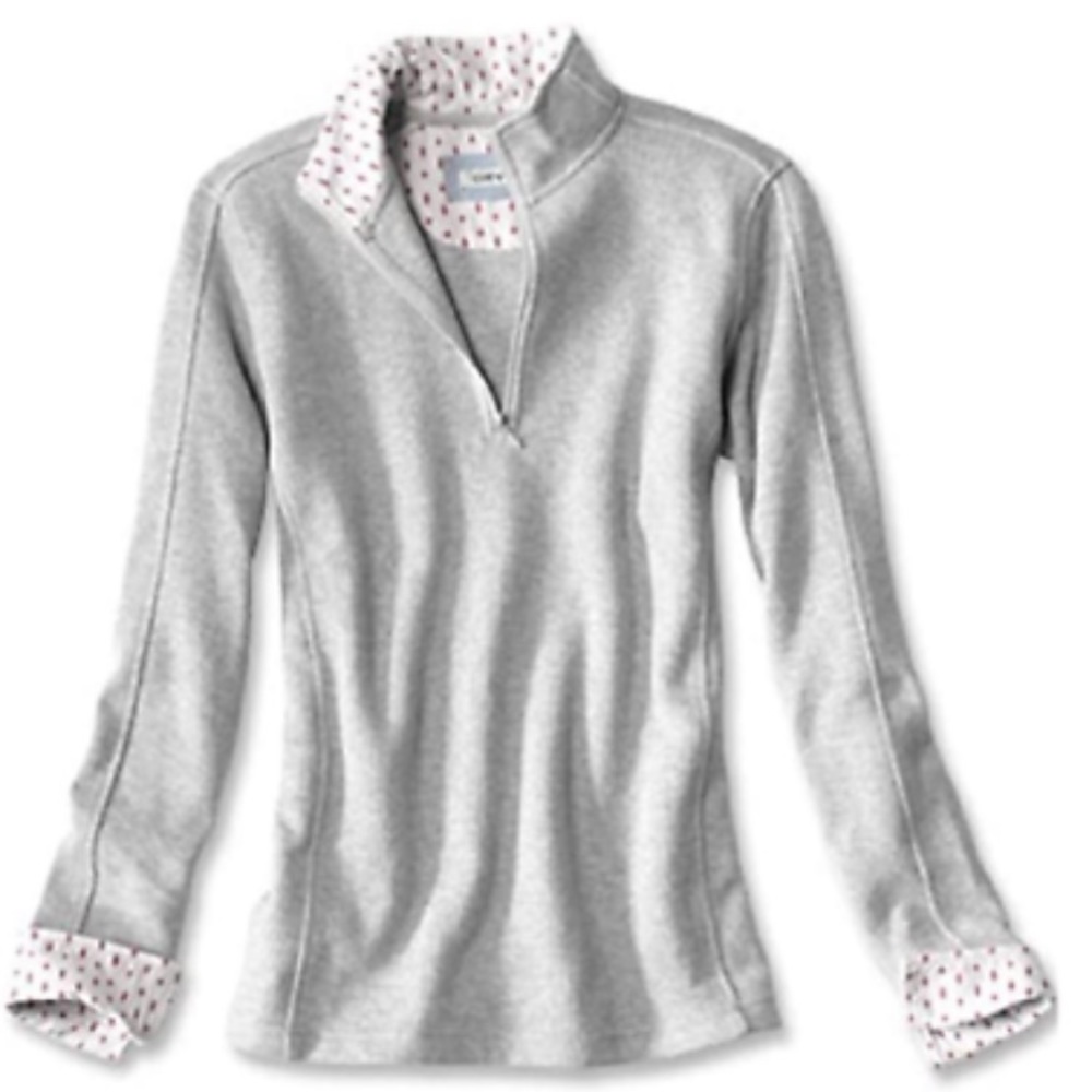 Orvis Grey Pullover Crewneck